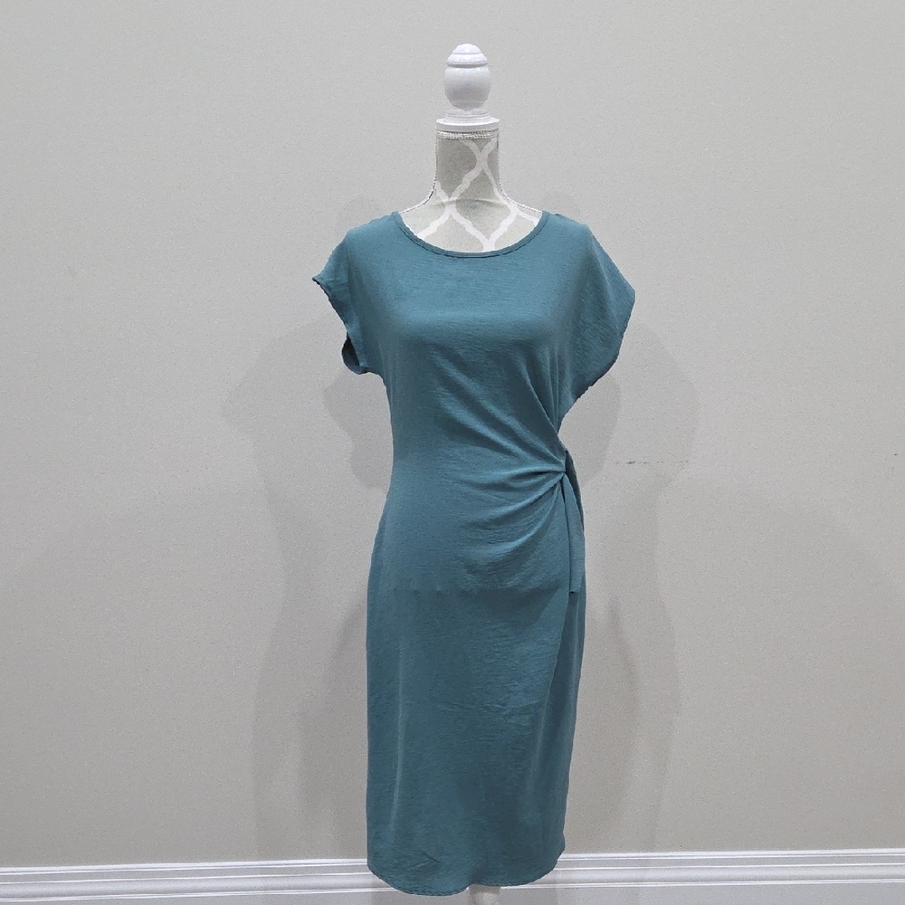 See You Monday Teal Midi Dress